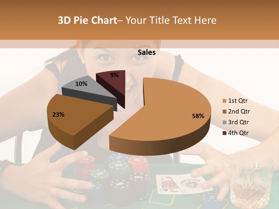 Whiskey Green Female PowerPoint Template