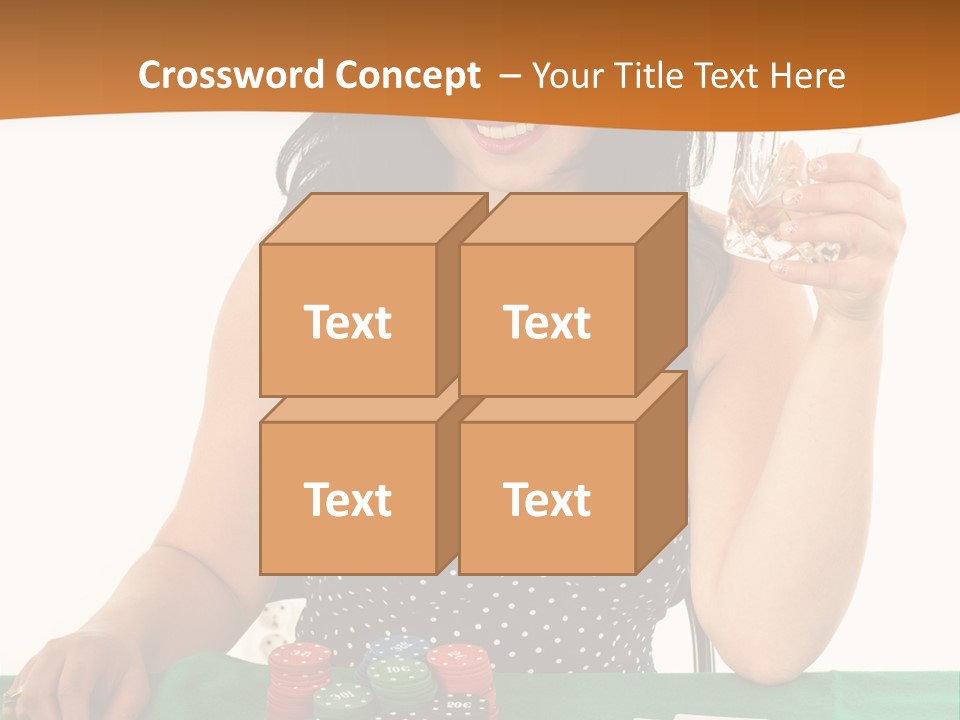 Studio Shot Gambling Whiskey PowerPoint Template