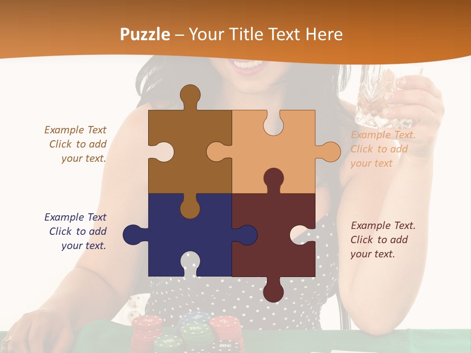 Studio Shot Gambling Whiskey PowerPoint Template