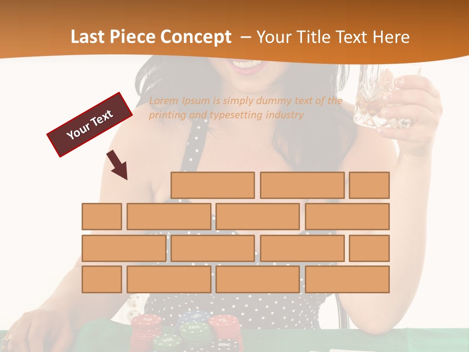 Studio Shot Gambling Whiskey PowerPoint Template