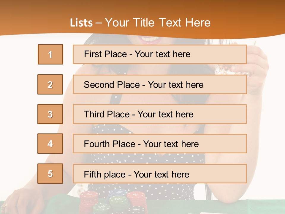 Studio Shot Gambling Whiskey PowerPoint Template