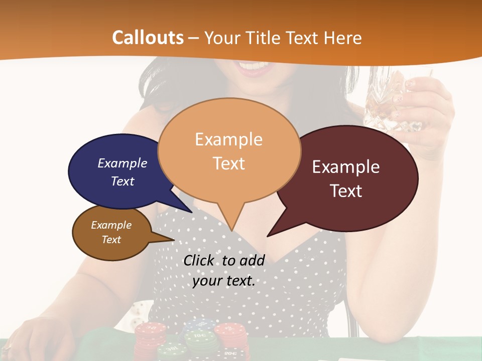 Studio Shot Gambling Whiskey PowerPoint Template