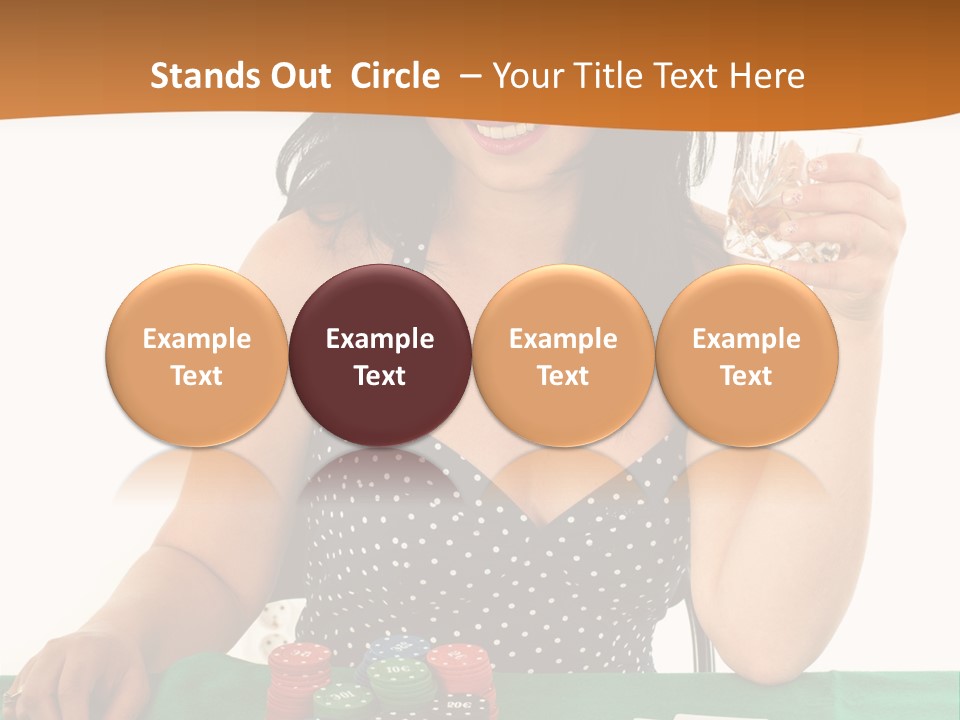 Studio Shot Gambling Whiskey PowerPoint Template