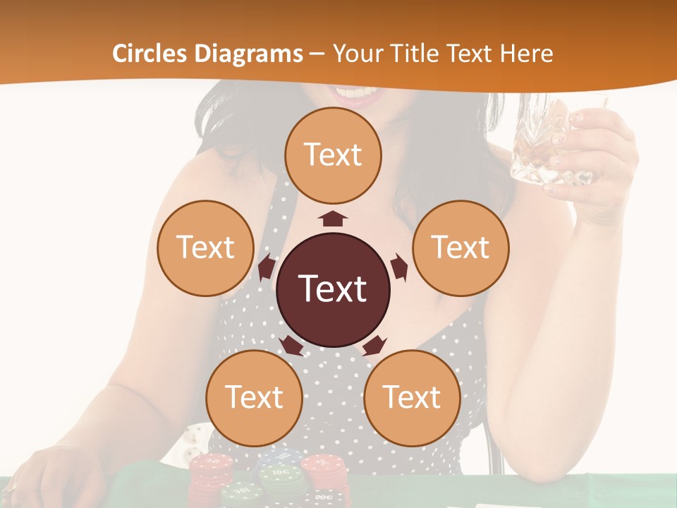 Studio Shot Gambling Whiskey PowerPoint Template