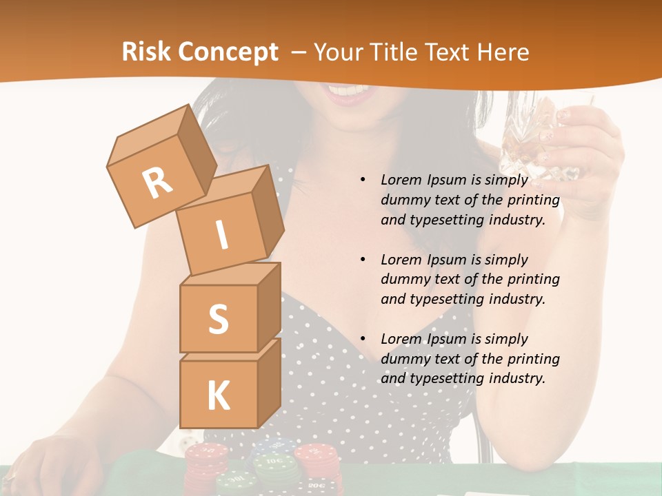 Studio Shot Gambling Whiskey PowerPoint Template