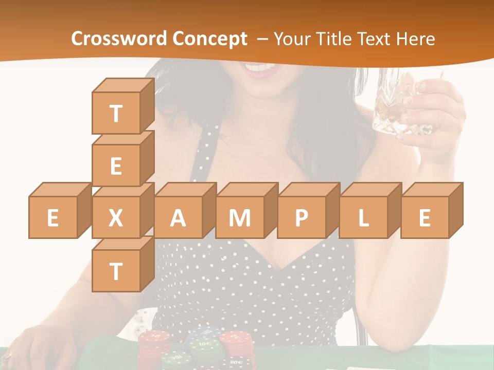 Studio Shot Gambling Whiskey PowerPoint Template