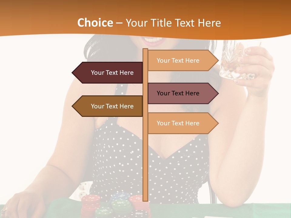 Studio Shot Gambling Whiskey PowerPoint Template