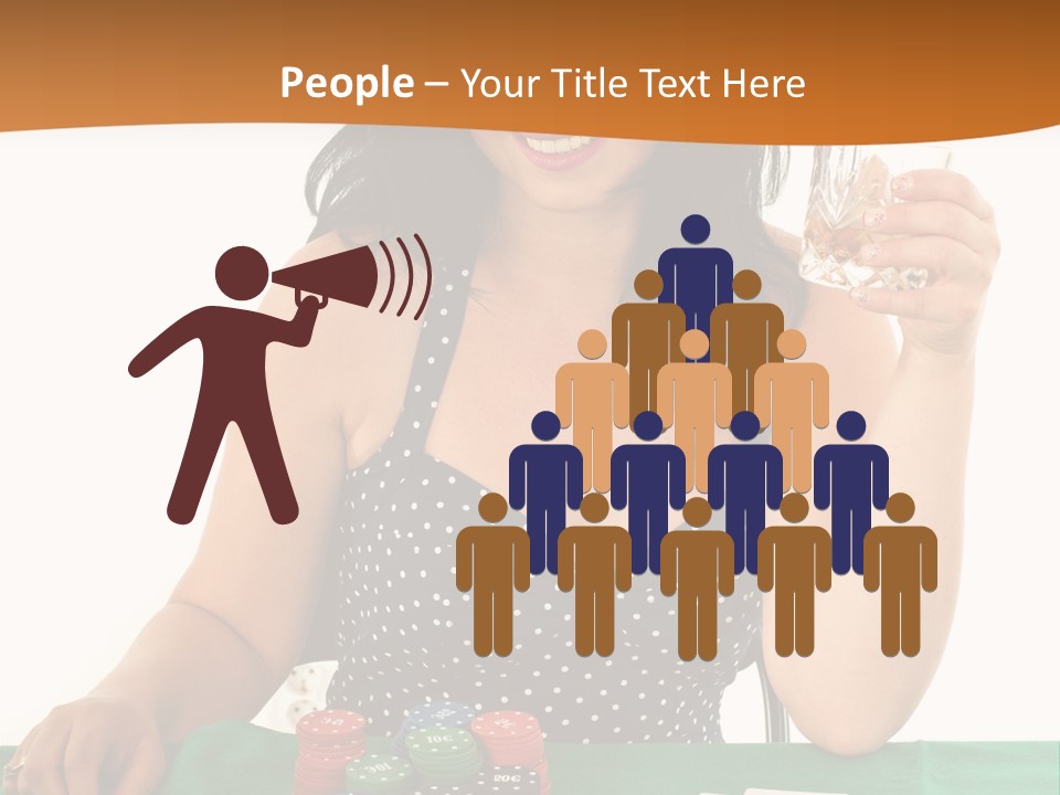 Studio Shot Gambling Whiskey PowerPoint Template