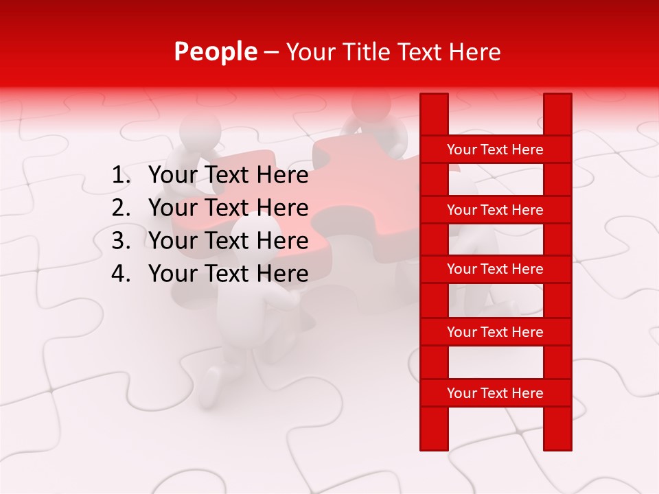 Succeed Puzzle Win PowerPoint Template