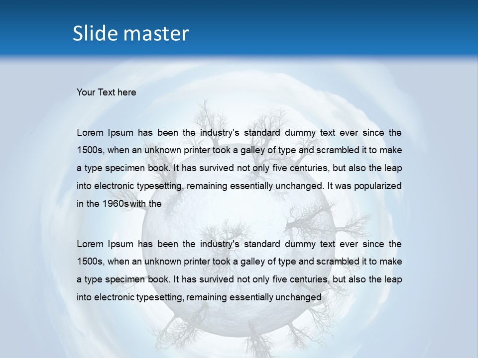 Illustration Tale Plant PowerPoint Template