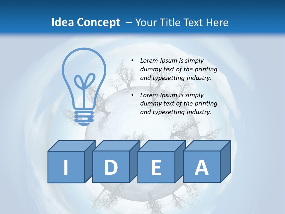 Illustration Tale Plant PowerPoint Template