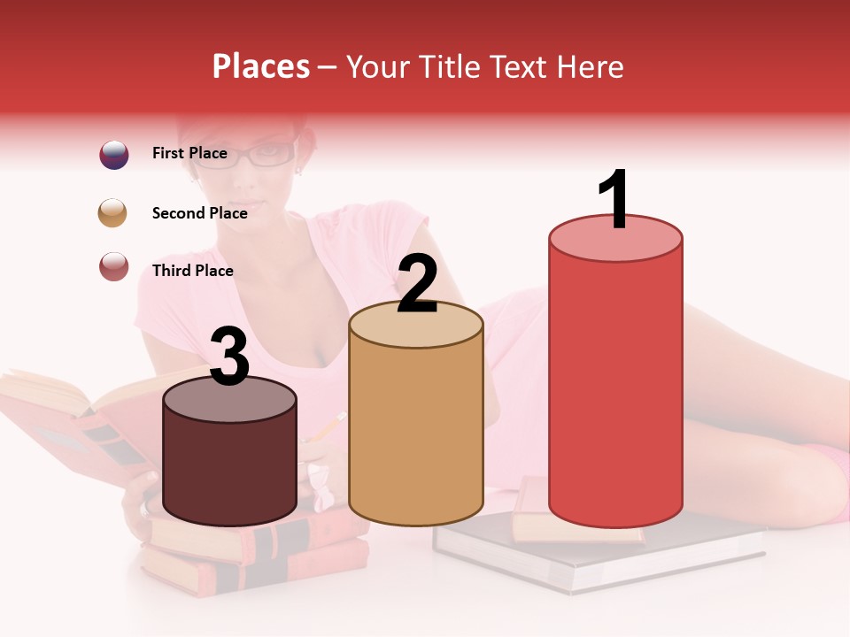 Student School Hair PowerPoint Template