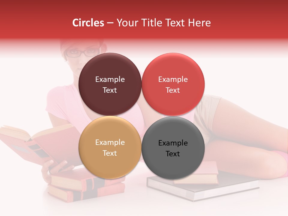 Student School Hair PowerPoint Template