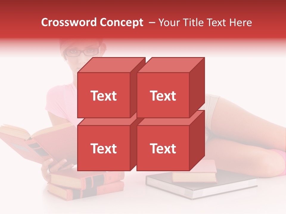 Student School Hair PowerPoint Template