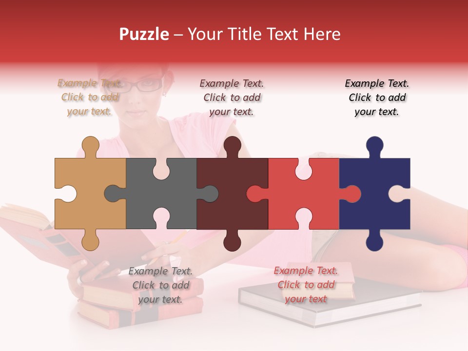 Student School Hair PowerPoint Template