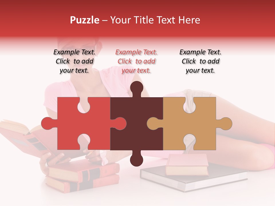 Student School Hair PowerPoint Template