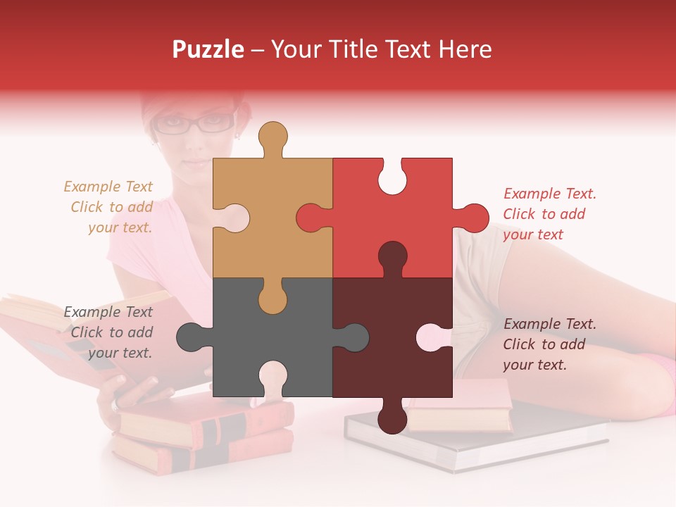 Student School Hair PowerPoint Template