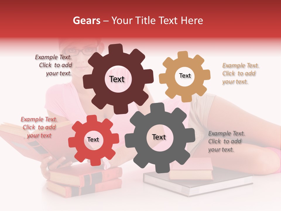 Student School Hair PowerPoint Template