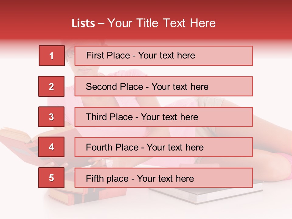Student School Hair PowerPoint Template