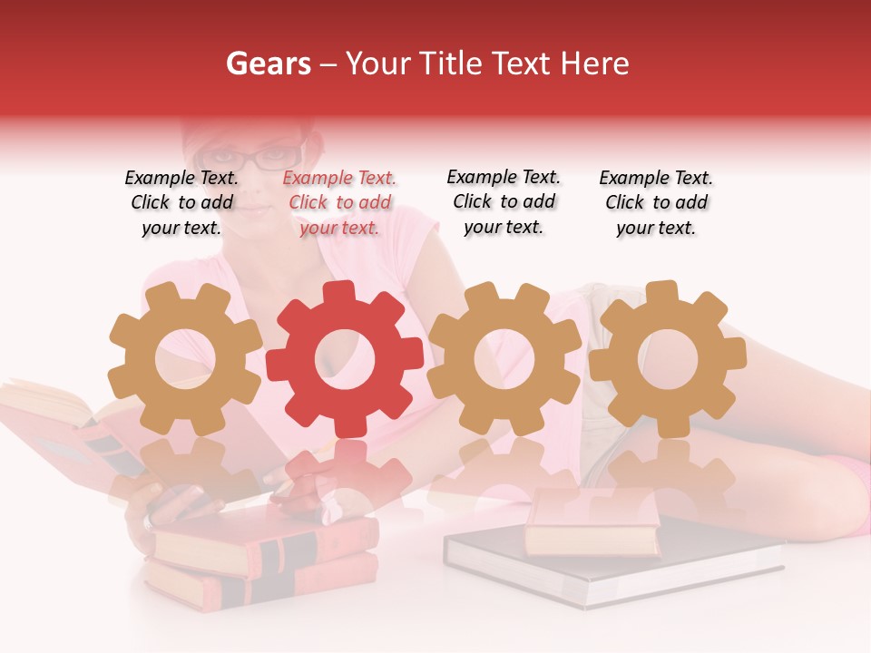 Student School Hair PowerPoint Template