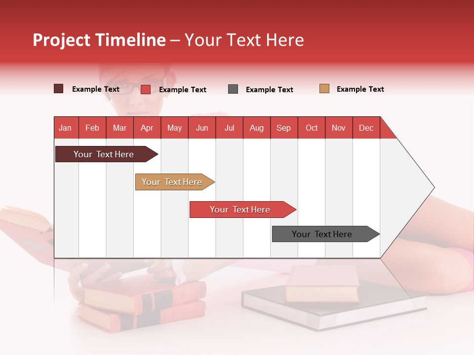 Student School Hair PowerPoint Template