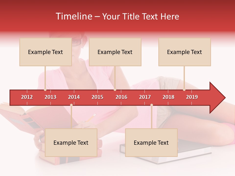 Student School Hair PowerPoint Template