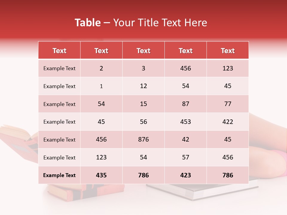 Student School Hair PowerPoint Template