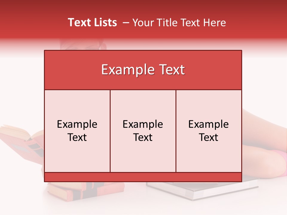 Student School Hair PowerPoint Template