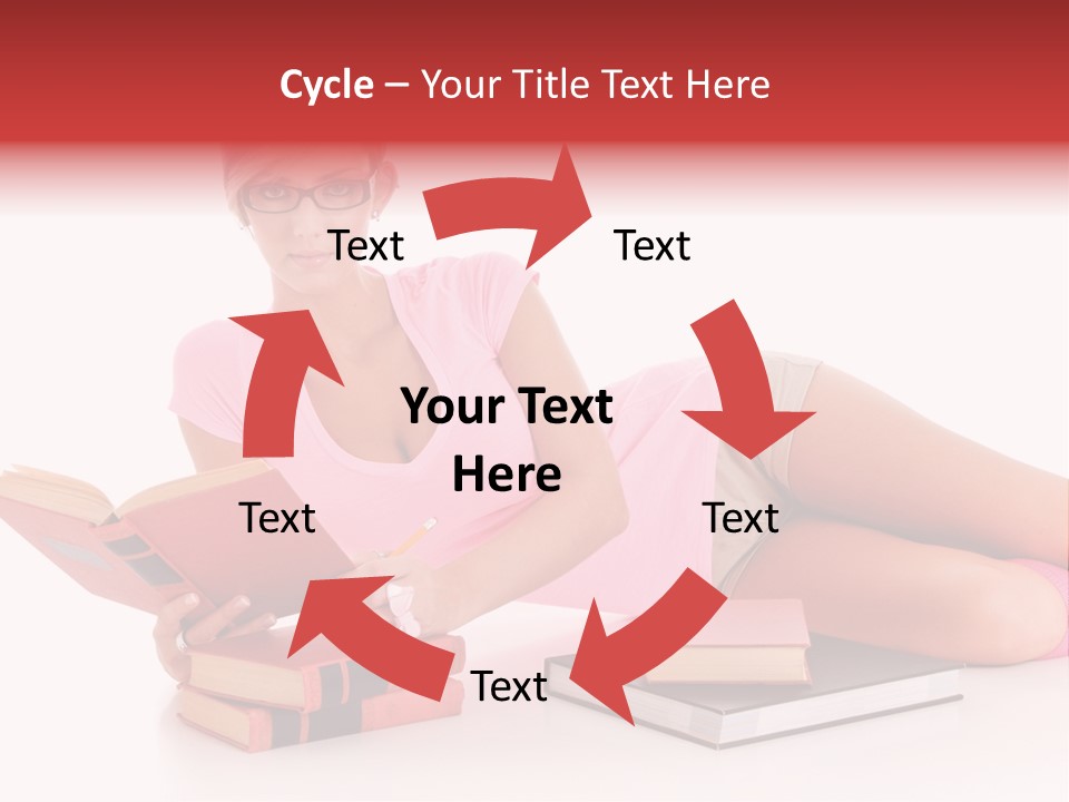 Student School Hair PowerPoint Template