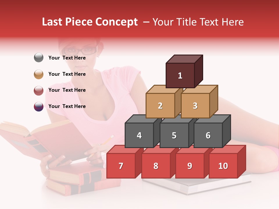 Student School Hair PowerPoint Template