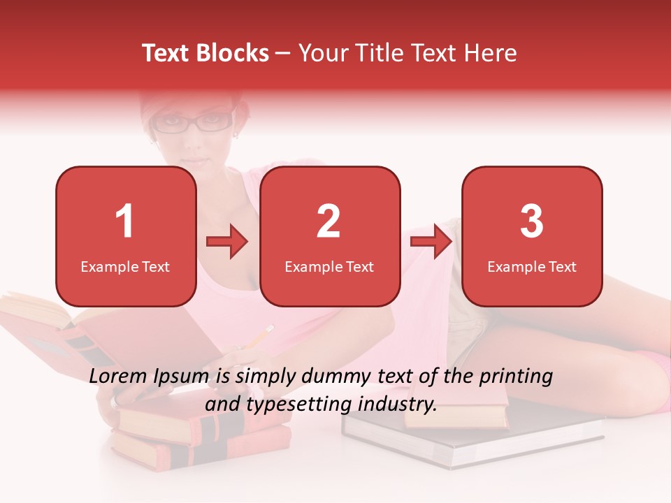 Student School Hair PowerPoint Template