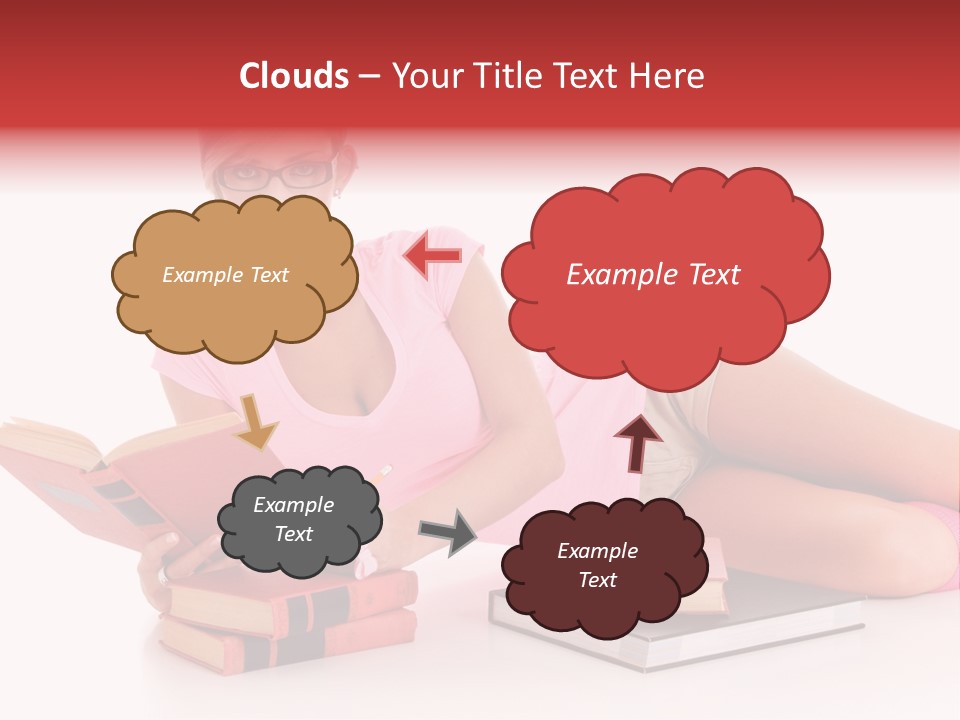 Student School Hair PowerPoint Template