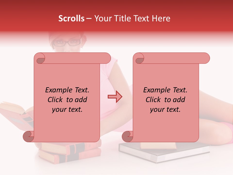 Student School Hair PowerPoint Template