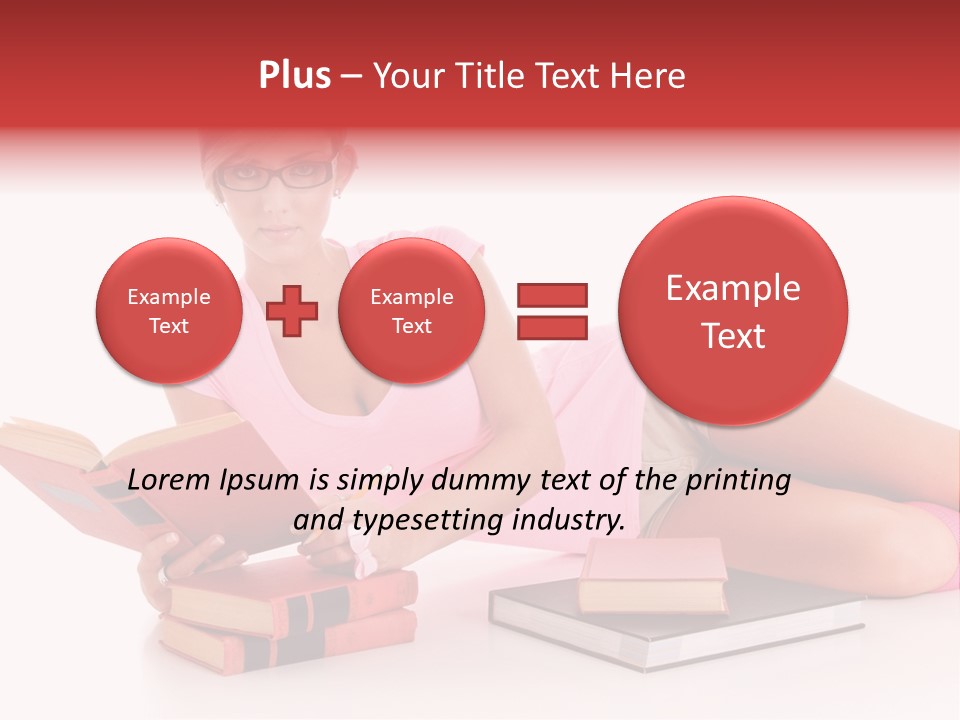 Student School Hair PowerPoint Template