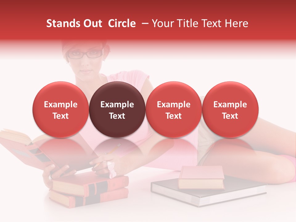 Student School Hair PowerPoint Template