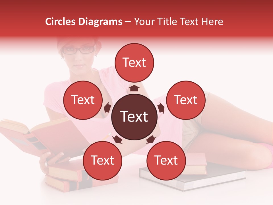 Student School Hair PowerPoint Template