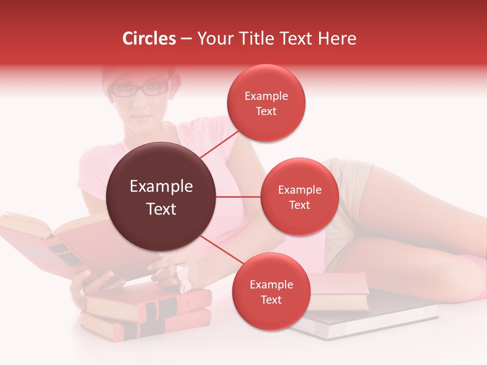 Student School Hair PowerPoint Template