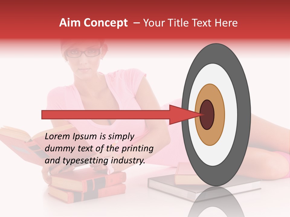 Student School Hair PowerPoint Template