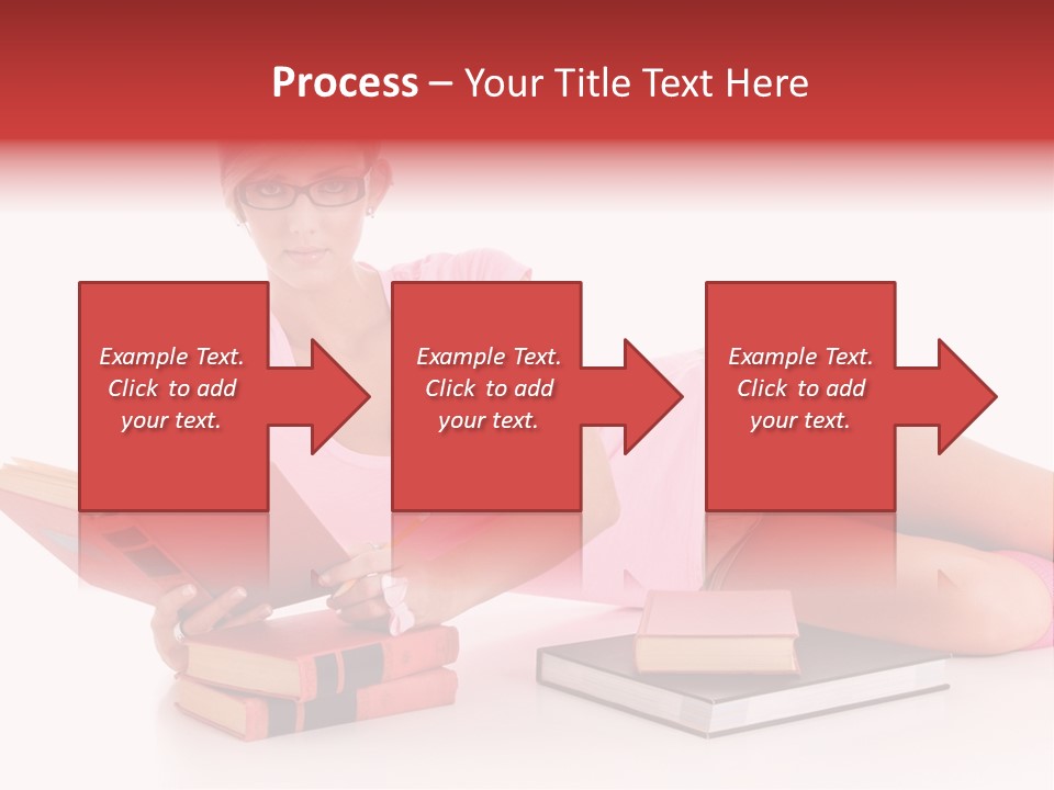 Student School Hair PowerPoint Template