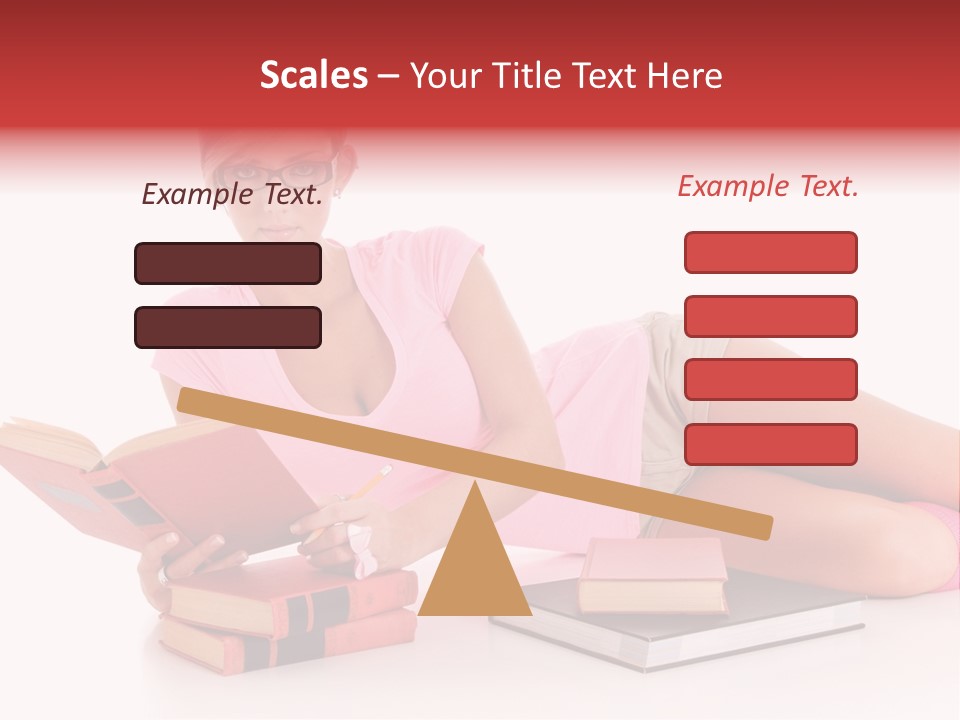 Student School Hair PowerPoint Template