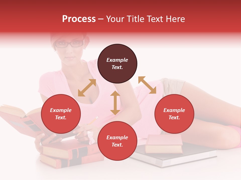 Student School Hair PowerPoint Template