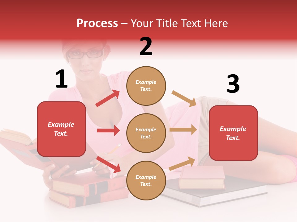 Student School Hair PowerPoint Template