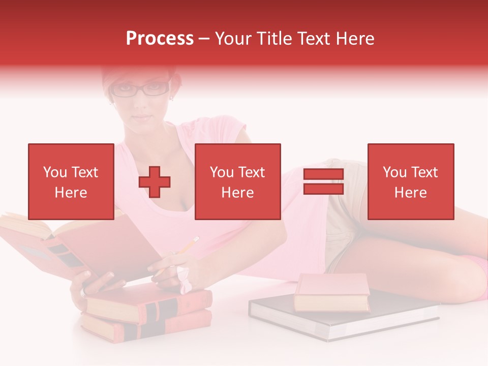 Student School Hair PowerPoint Template