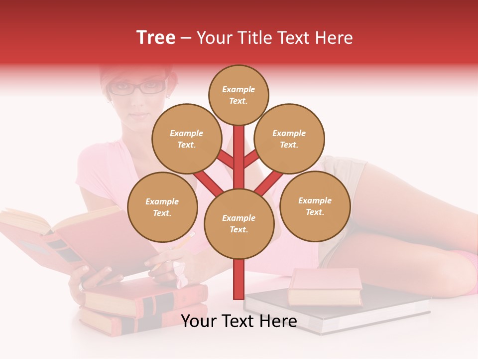 Student School Hair PowerPoint Template