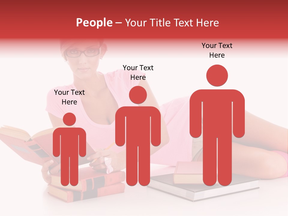 Student School Hair PowerPoint Template