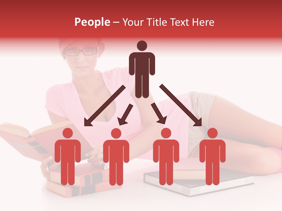 Student School Hair PowerPoint Template