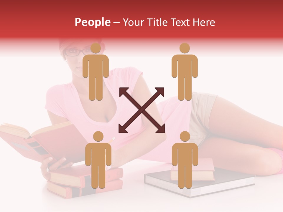 Student School Hair PowerPoint Template