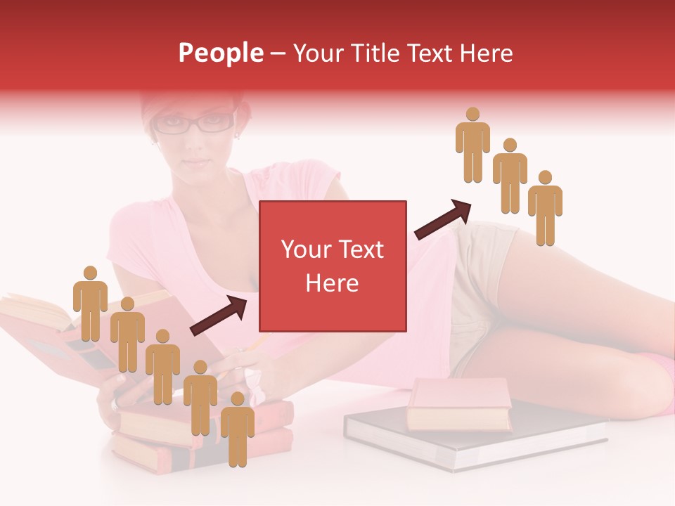 Student School Hair PowerPoint Template