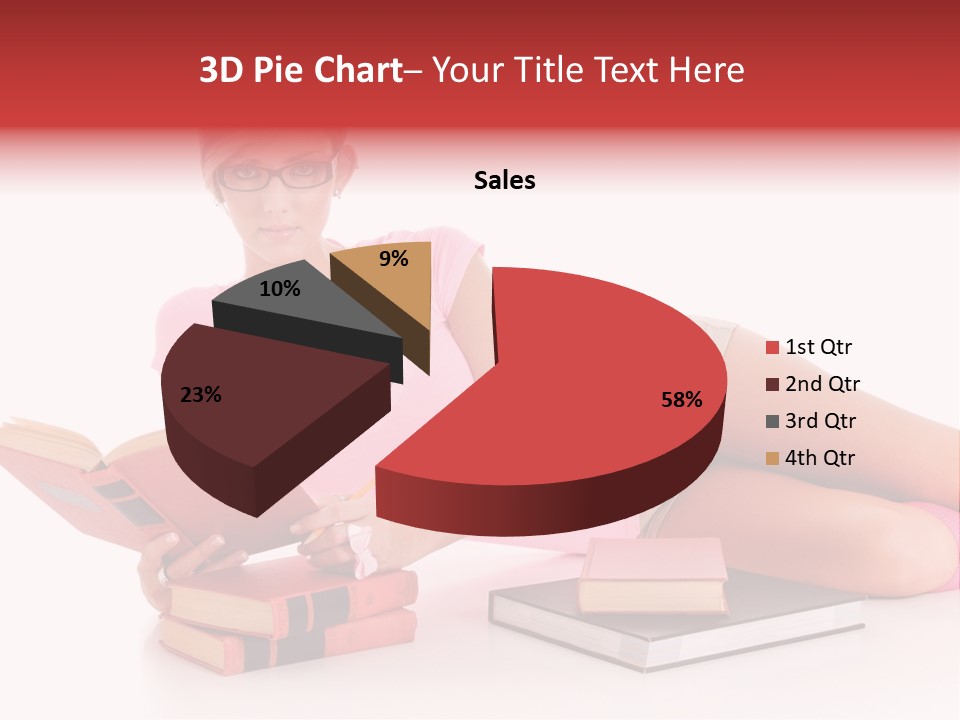 Student School Hair PowerPoint Template