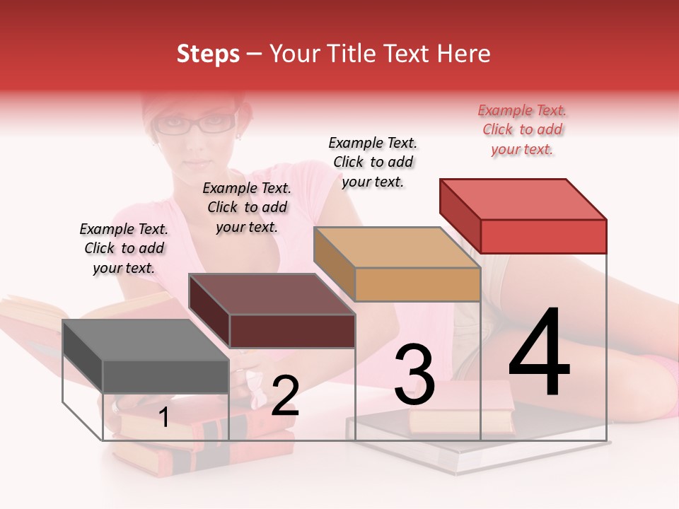 Student School Hair PowerPoint Template